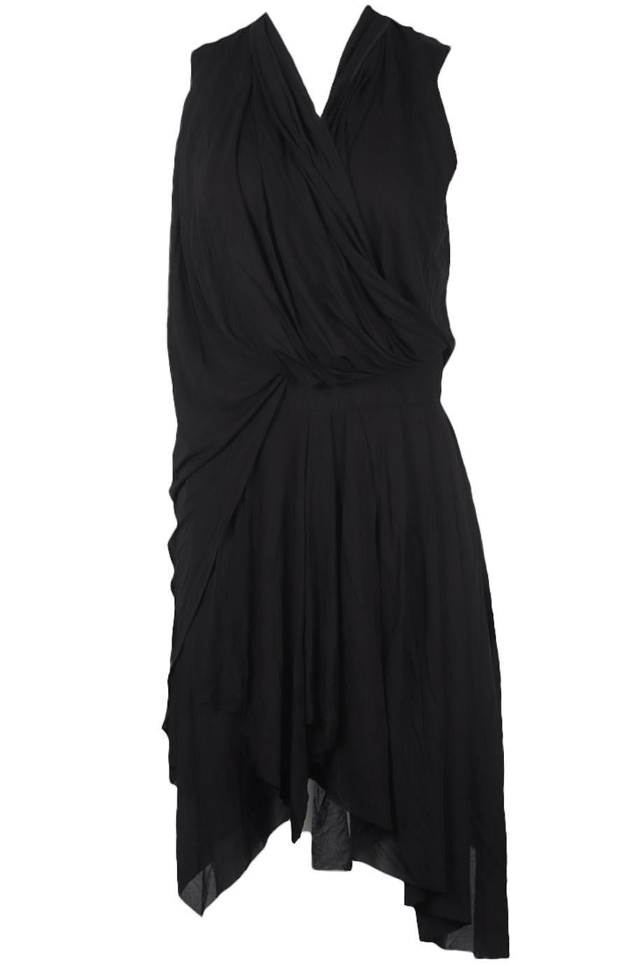 BALMAIN DRAPED JERSEY MINI DRESS FR 36 UK 8