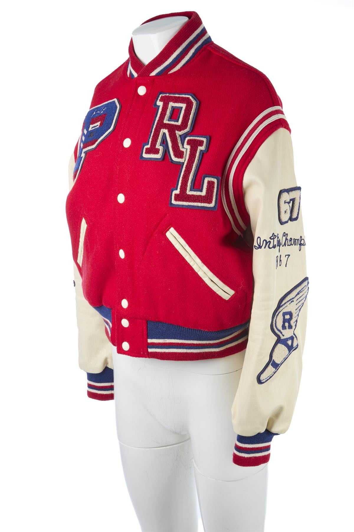 POLO RALPH LAUREN RED WOOL JACKET SMALL