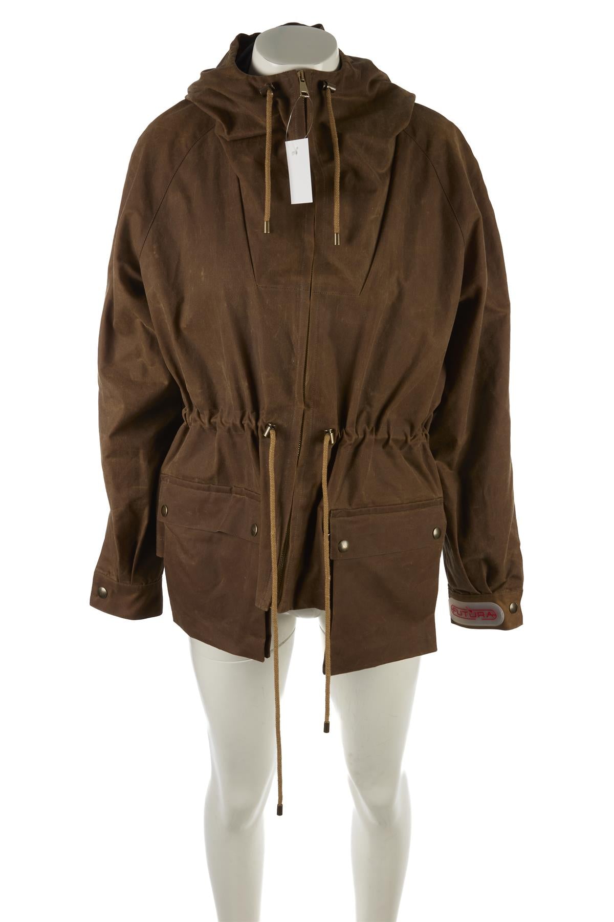 FUTURA BROWN WAXED JACKET XSMALL