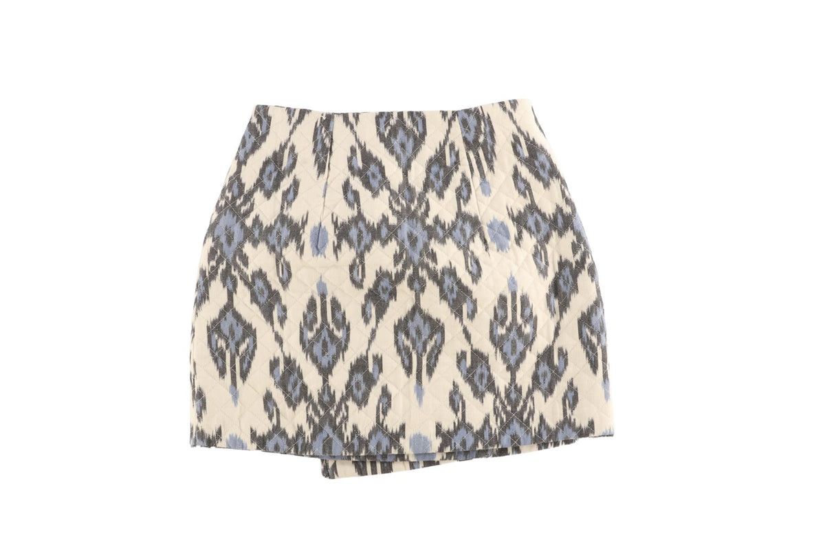 ULLA JOHNSON MULTI COTTON MINI SKIRT US 00 UK 2