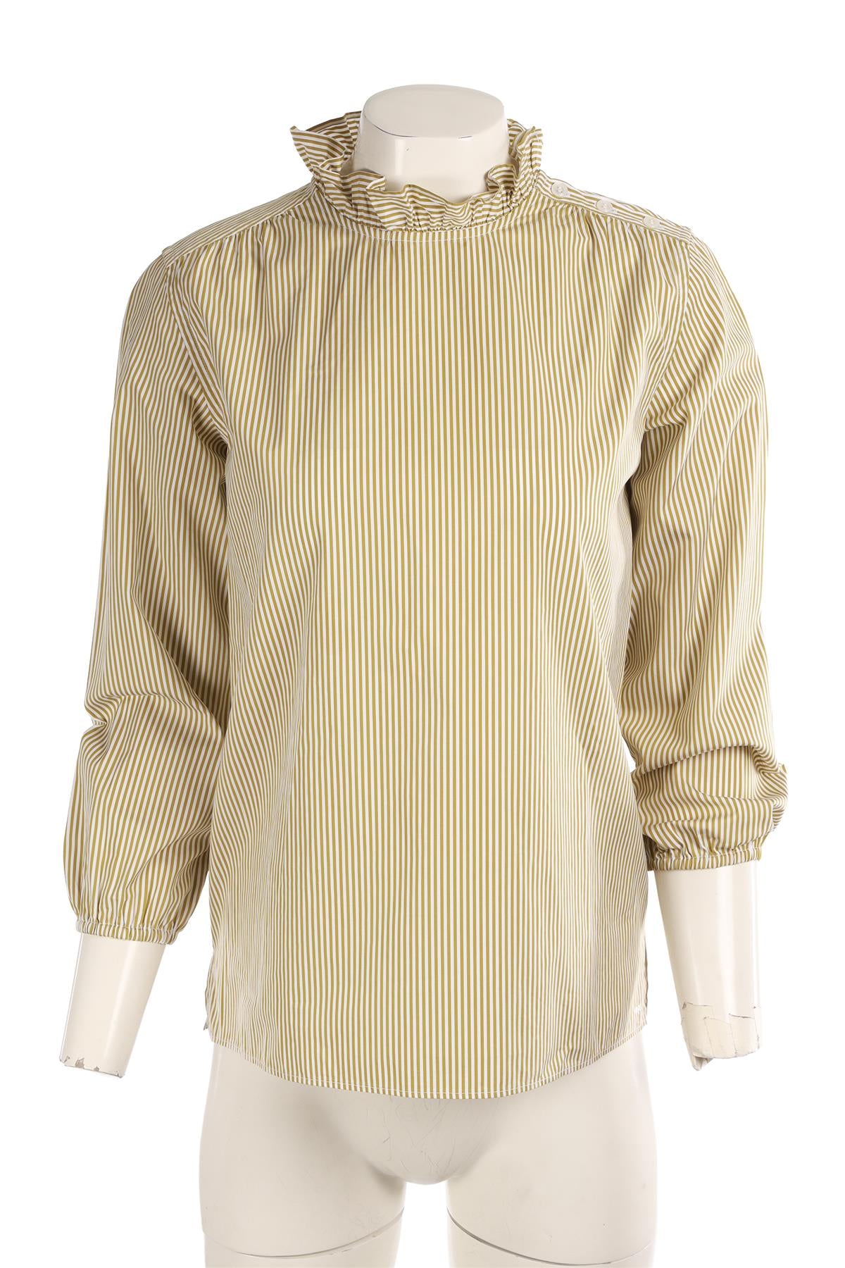AIMÉ GREEN COTTON SHIRT FR 36 UK 8