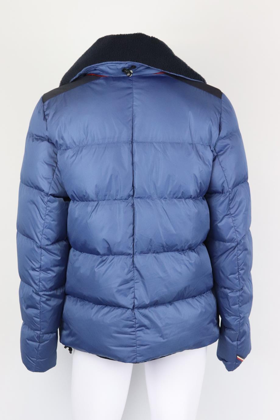 MONCLER GRENOBLE KOBUK SHEARLING TRIMMED QUILTED SHELL DOWN JACKET XXLARGE