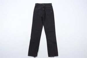 AGOLDE BLACK HIGH RISE STRAIGHT LEG JEANS W24 UK 6