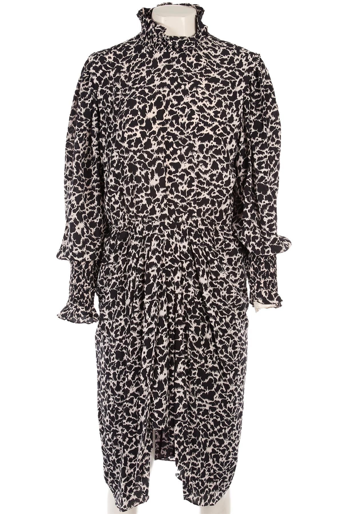 ISABEL MARANT ÉTOILE BLACK CREPE MIDI DRESS FR 40