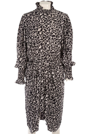 ISABEL MARANT ÉTOILE BLACK CREPE MIDI DRESS FR 40