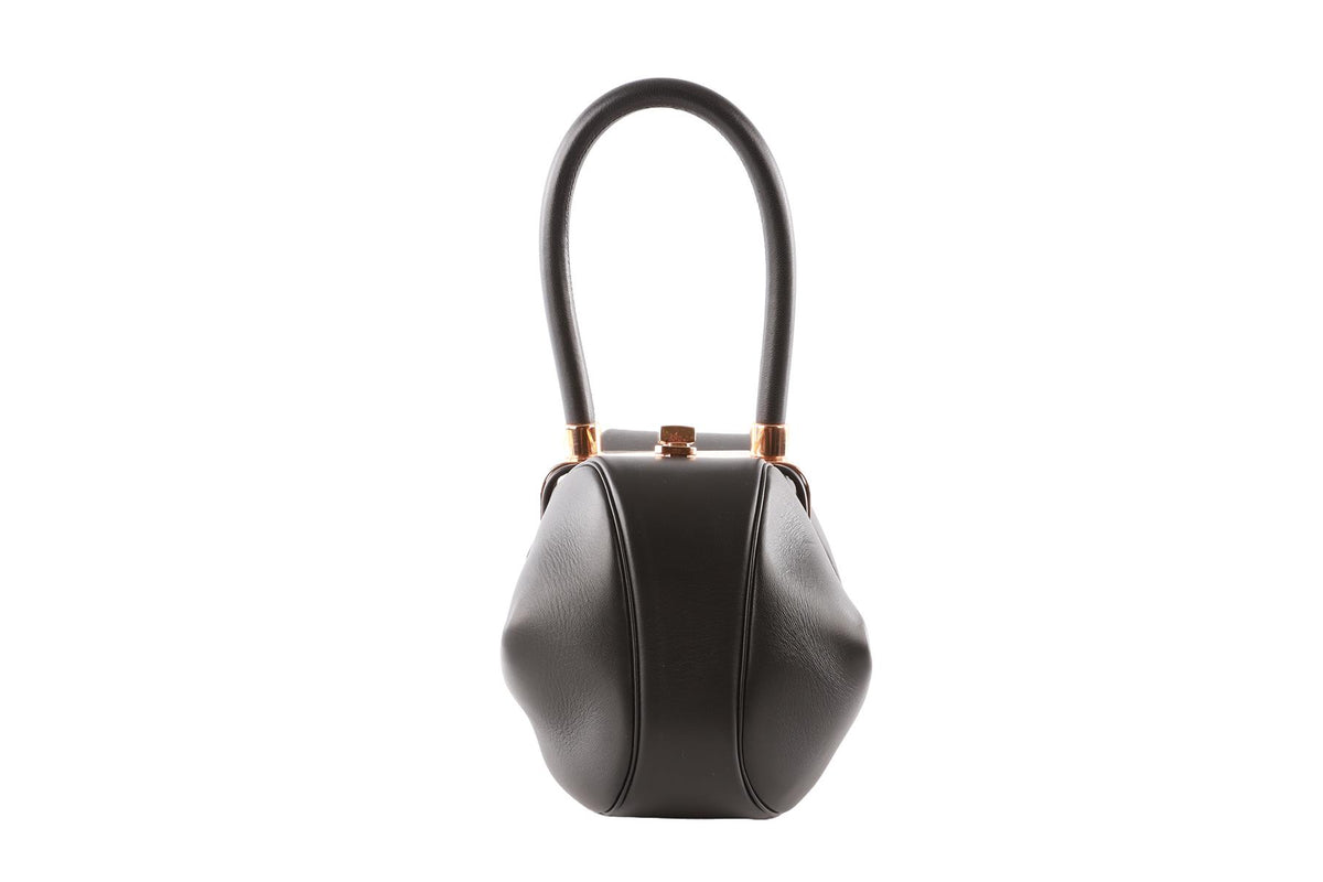 GABRIELA HEARST BLACK NINA LEATHER TOTE BAG