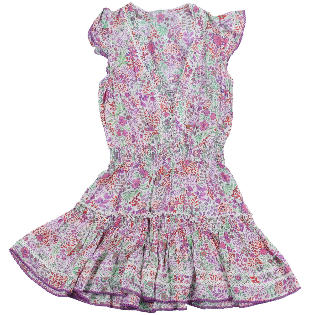 POUPETTE ST BARTH PURPLE KIDS GIRLS DRESS 12 YEARS