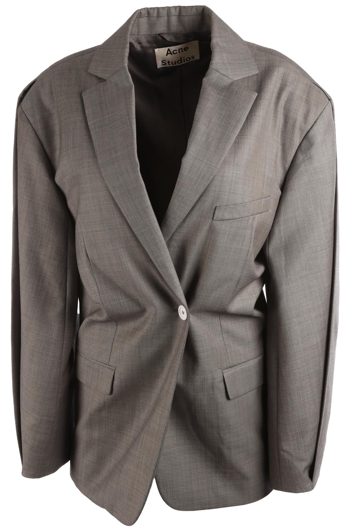 ACNE STUDIOS GREY WOOL BLAZER DE 38 UK 10