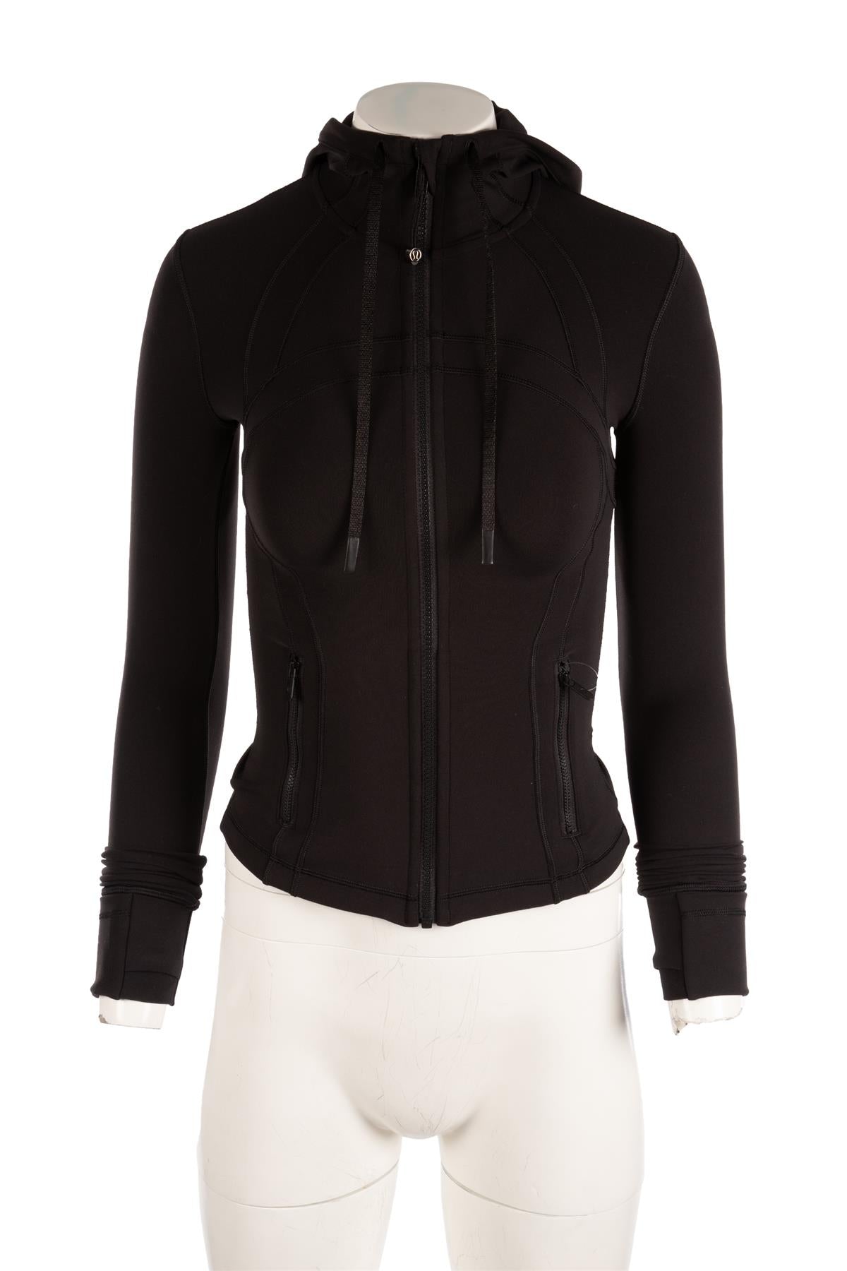 LULULEMON BLACK JERSEY JACKET US 0 UK 4