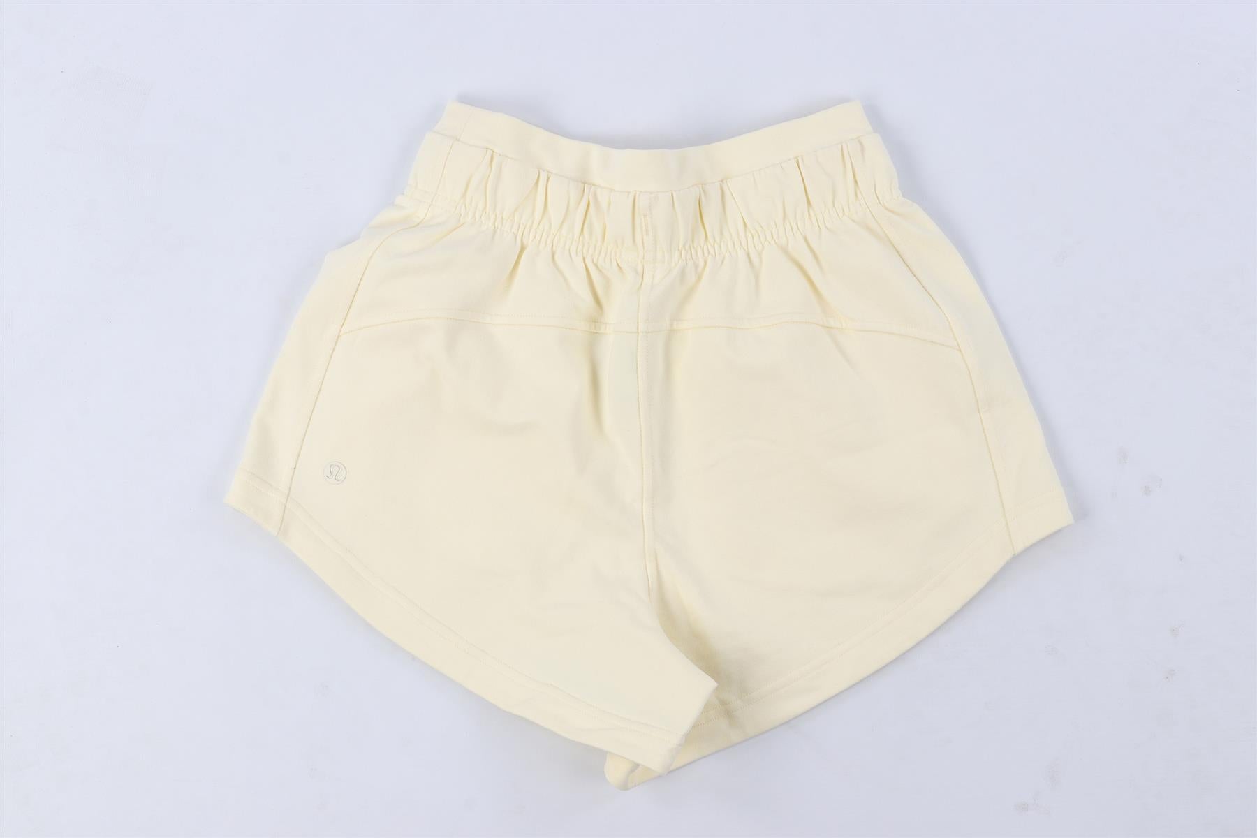 LULULEMON YELLOW COTTON SHORTS US 2 UK 6