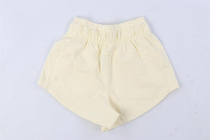 LULULEMON YELLOW COTTON SHORTS US 2 UK 6
