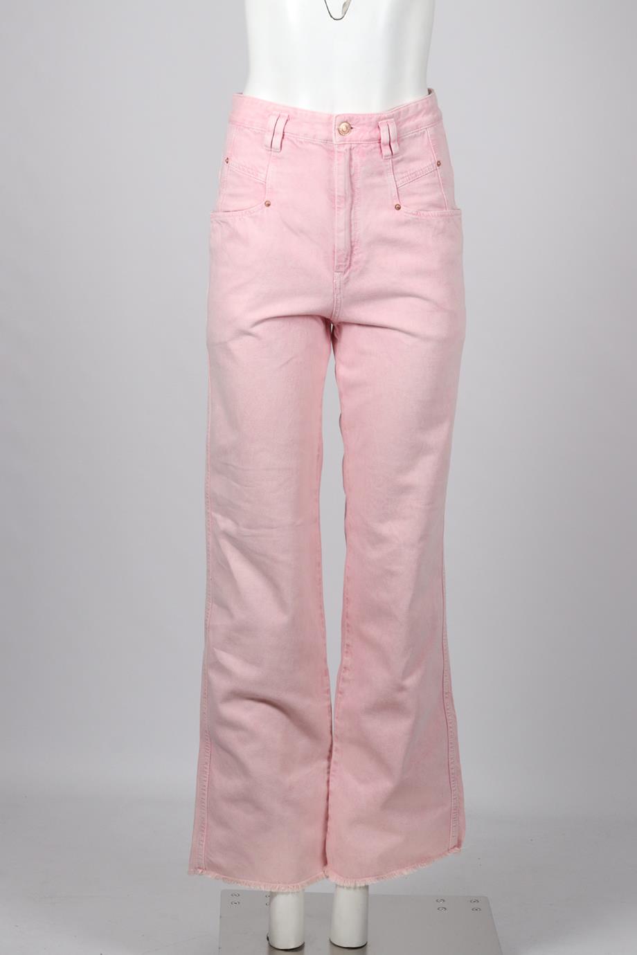ISABEL MARANT HIGH LEG STRAIGHT LEG JEANS FR 36 UK 8
