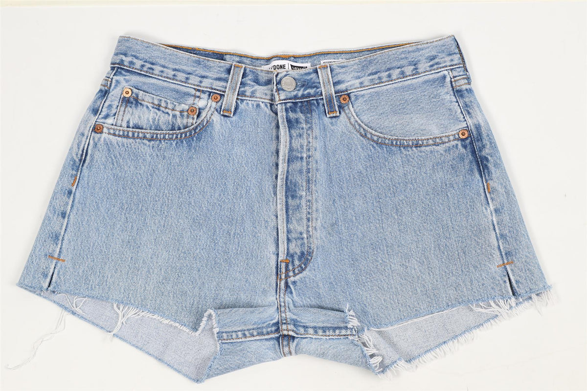 RE/DONE HIGH RISE DENIM SHORTS W27 UK 8-10