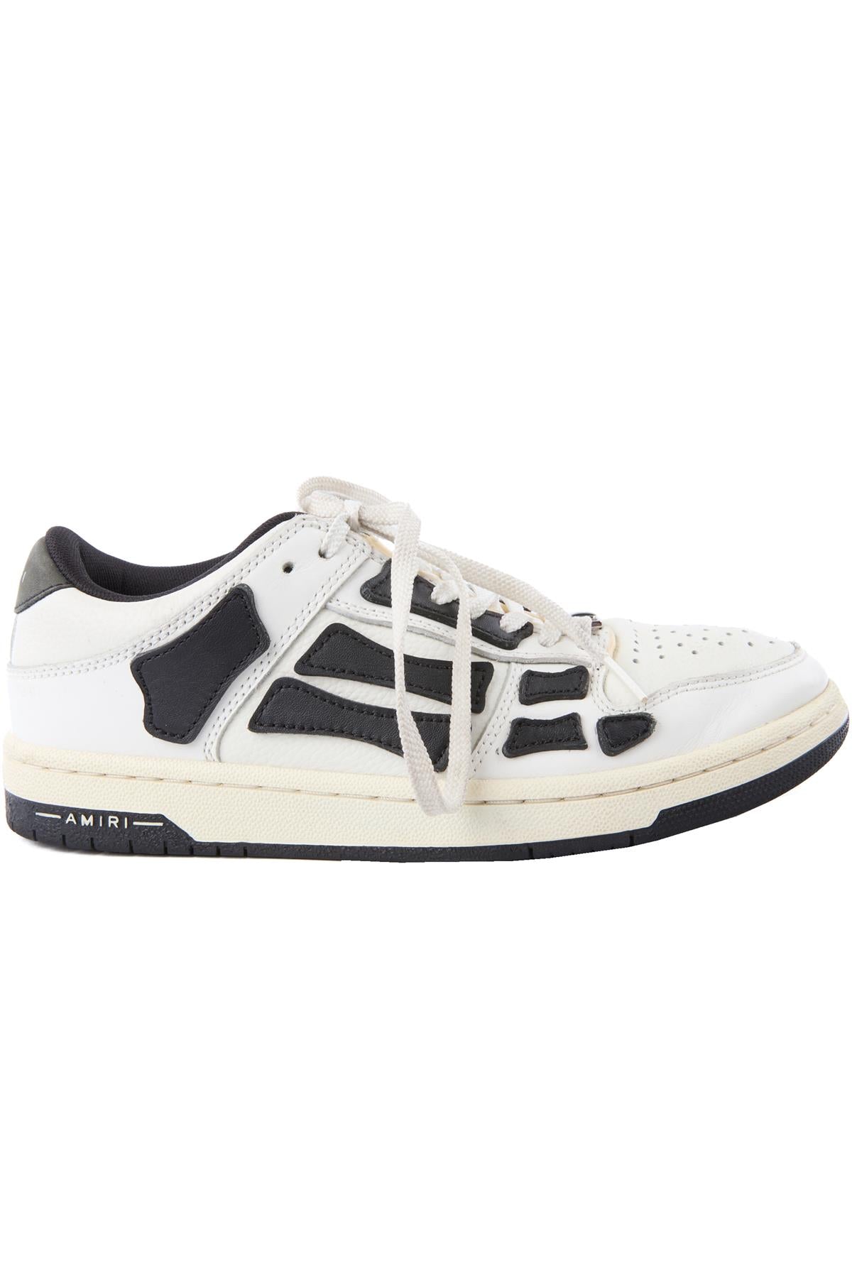 AMIRI WHITE SKEL LEATHER SNEAKERS EU 38 UK 5 US 8