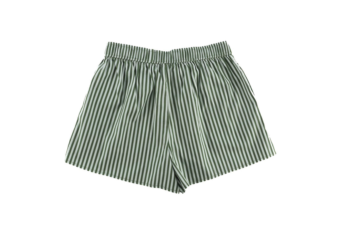 REFORMATION GREEN COTTON SHORTS XS