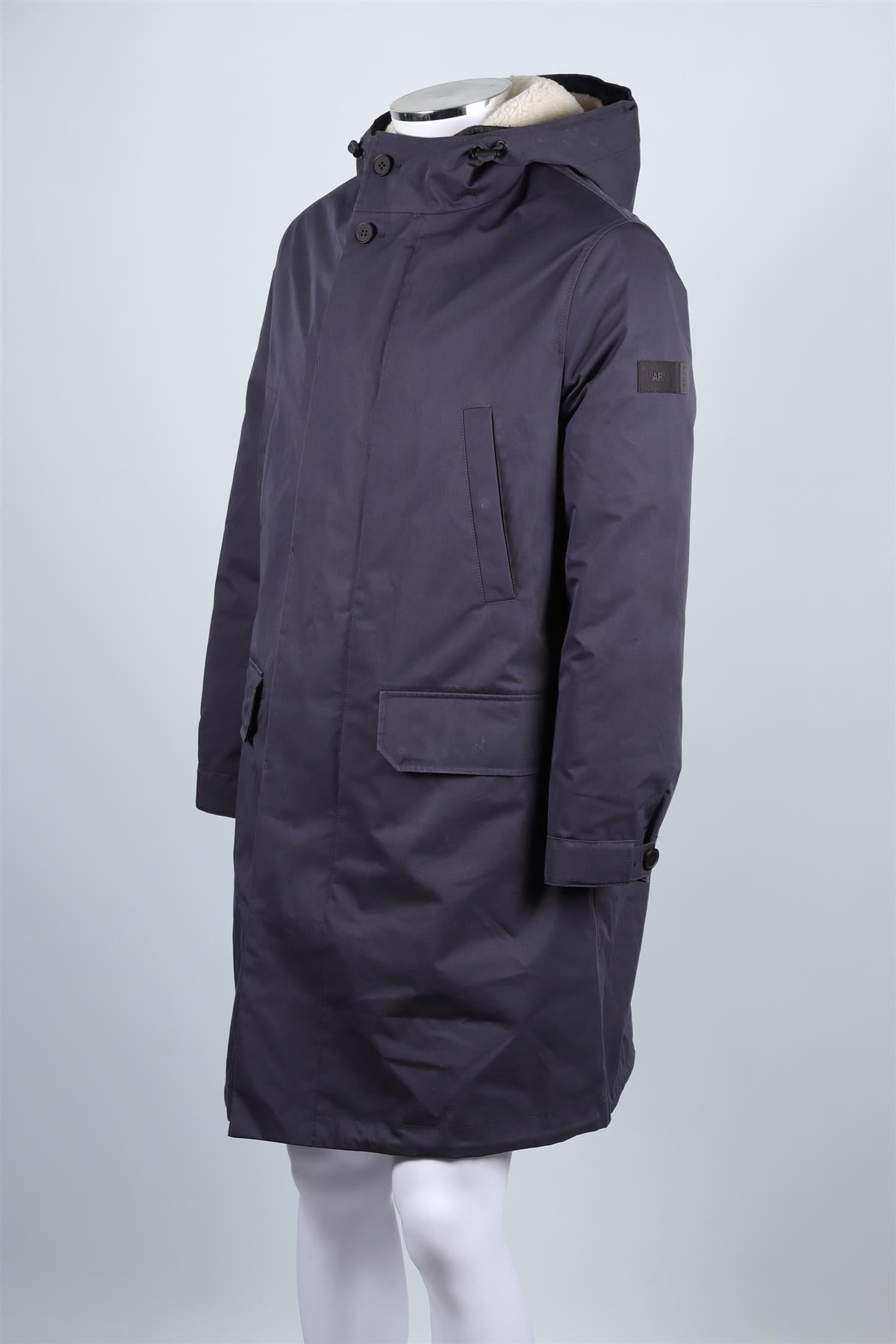 ARMY BY YVES SALOMON NAVY MEN'S COTTON COAT IT 48 UK/US CHEST 38