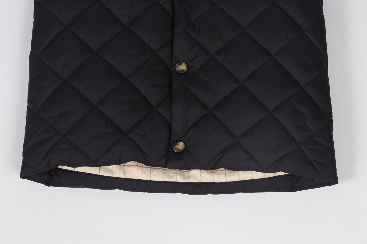 LORO PIANA BLACK KIDS BOYS GILET 8 YEARS