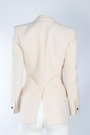 PETAR PETROV CREAM WOOL BLAZER FR 34 UK 6