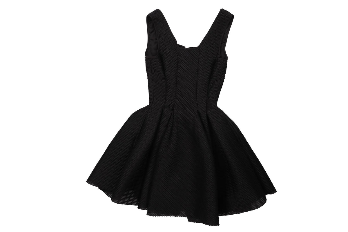 MAJE BLACK MESH MINI DRESS 2 UK 10