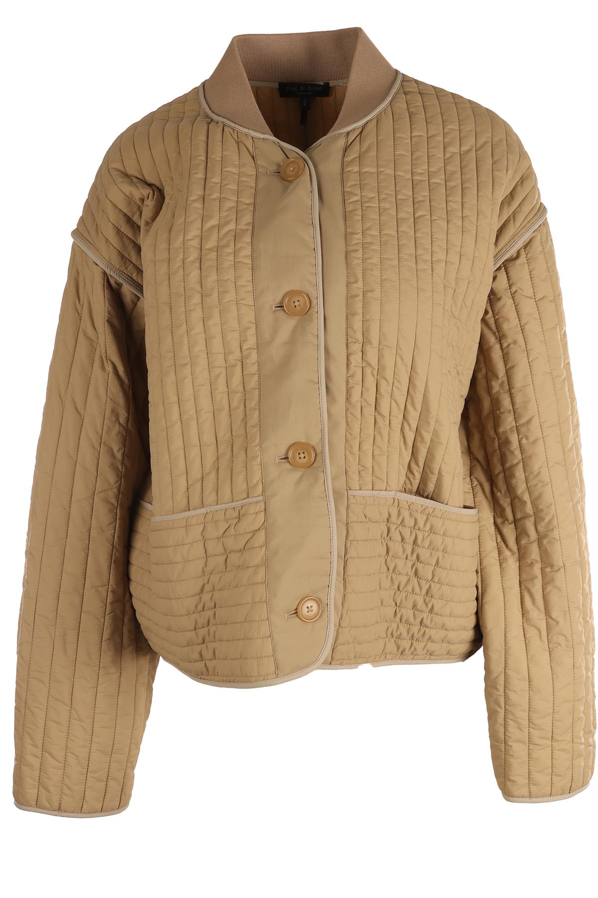 RAG & BONE BEIGE PADDED SHELL JACKET LARGE