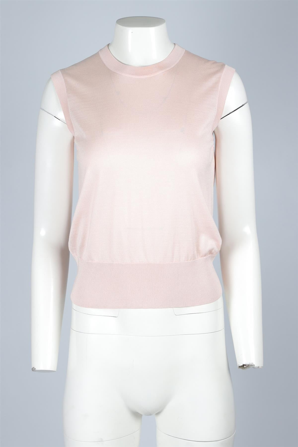 DOLCE & GABANNA PINK KNIT VEST IT 44 UK 12