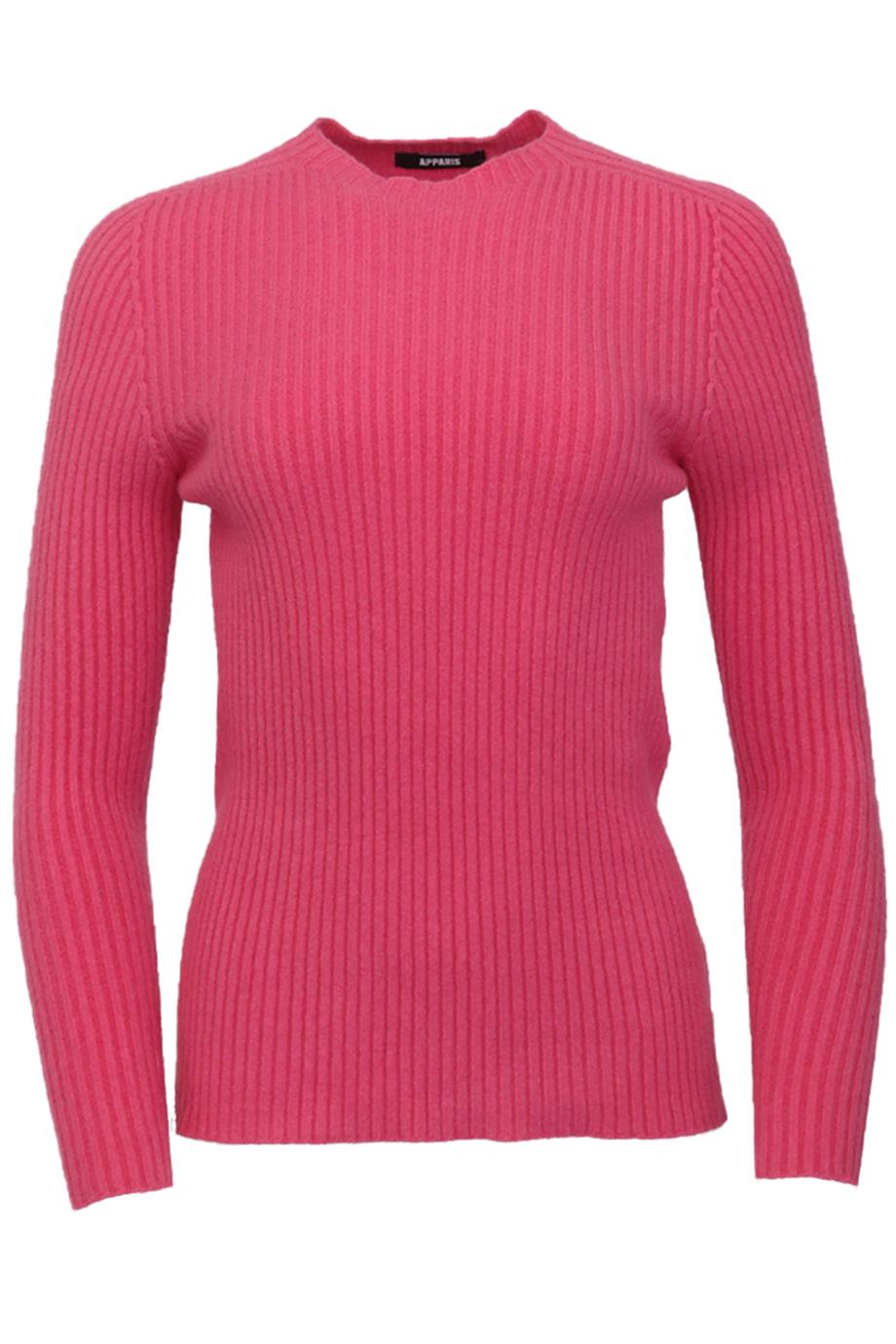APPARIS RIBBED KNIT SWEATER SMALL