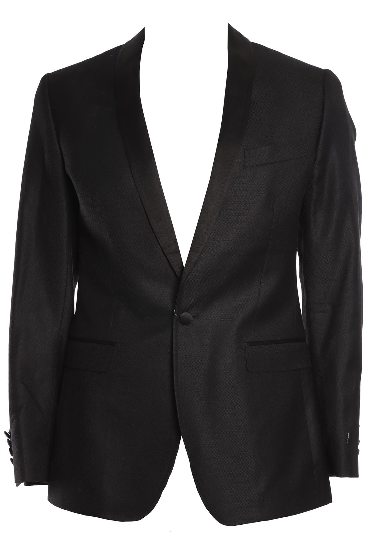 DOLCE & GABANNA BLACK MEN'S WOOL BLAZER IT 46 UK/US 36