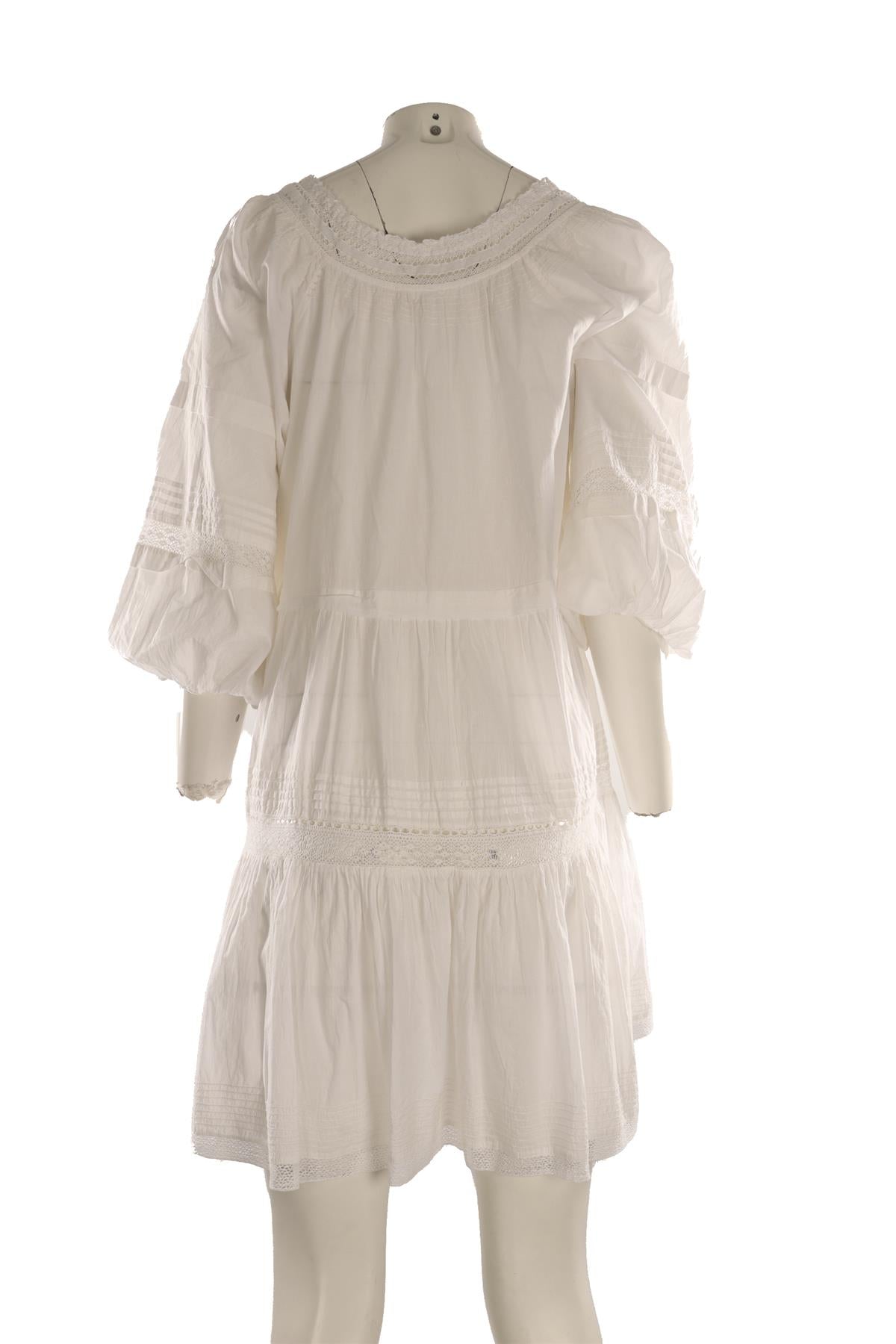 THE GREAT WHITE COTTON MINI DRESS UK 18