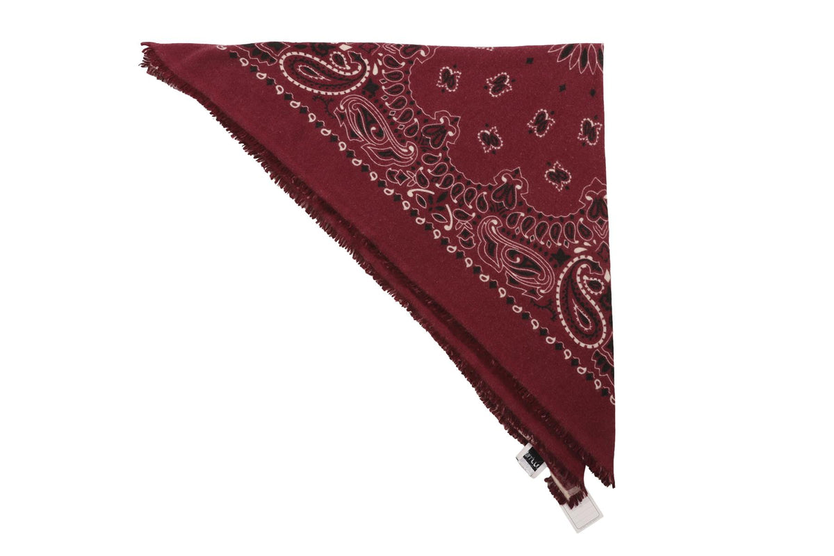 KUJTEN BURGUNDY CASHMERE SCARF