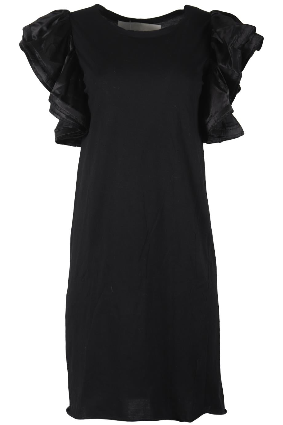 LANVIN SILK AND COTTON MINI DRESS MEDIUM