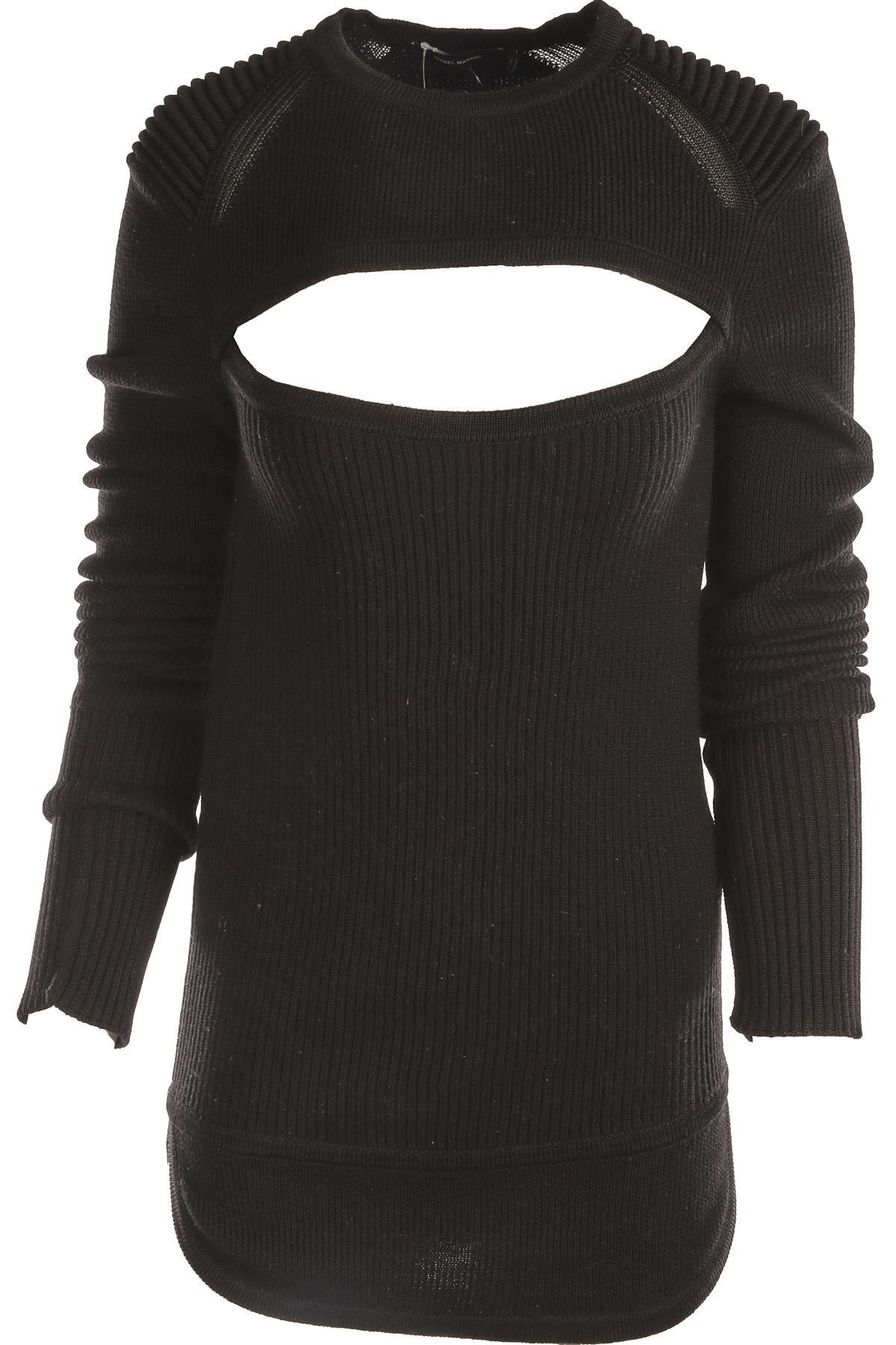 ISABEL MARANT BLACK WOOL MINI DRESS FR 38 UK 10