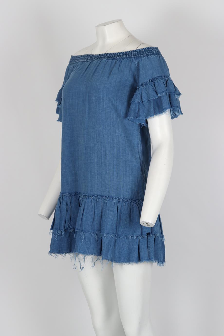 RAILS CHAMBRAY MINI DRESS XSMALL