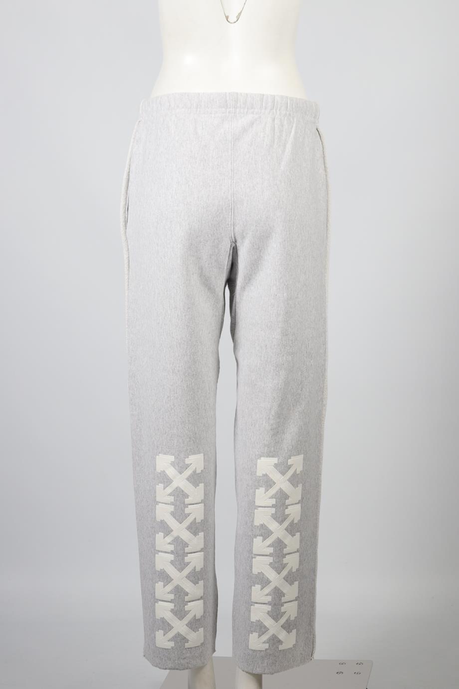 OFF-WHITE C/O VIRGIL ABLOH + CHAMPION COTTON BLEND TRACK PANTS XSMALL