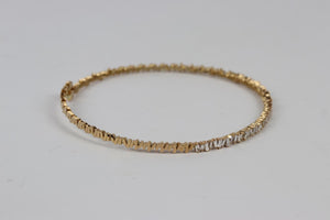 SUZANNE KALAN 18 KARAT ROSE GOLD BAGUETTE DIAMOND CHOKER