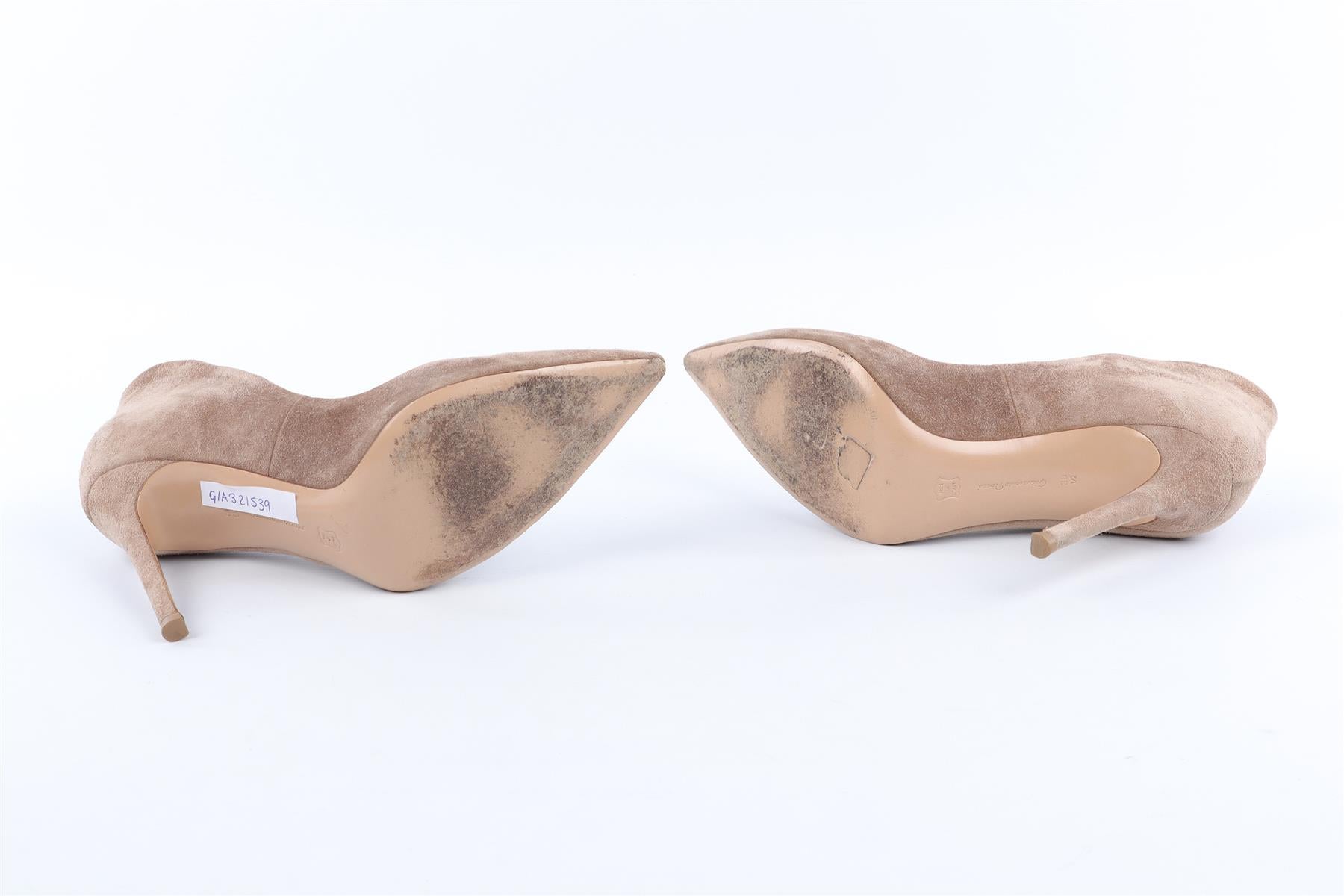 GIANVITO ROSSI TAN SUEDE PUMPS EU 38.5 UK 5.5 US 8.5