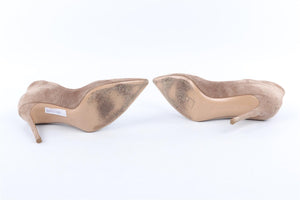 GIANVITO ROSSI TAN SUEDE PUMPS EU 38.5 UK 5.5 US 8.5
