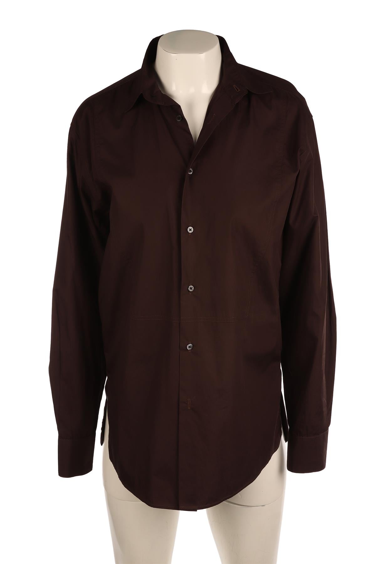 ALEX EAGLE BROWN COTTON SHIRT UK 6