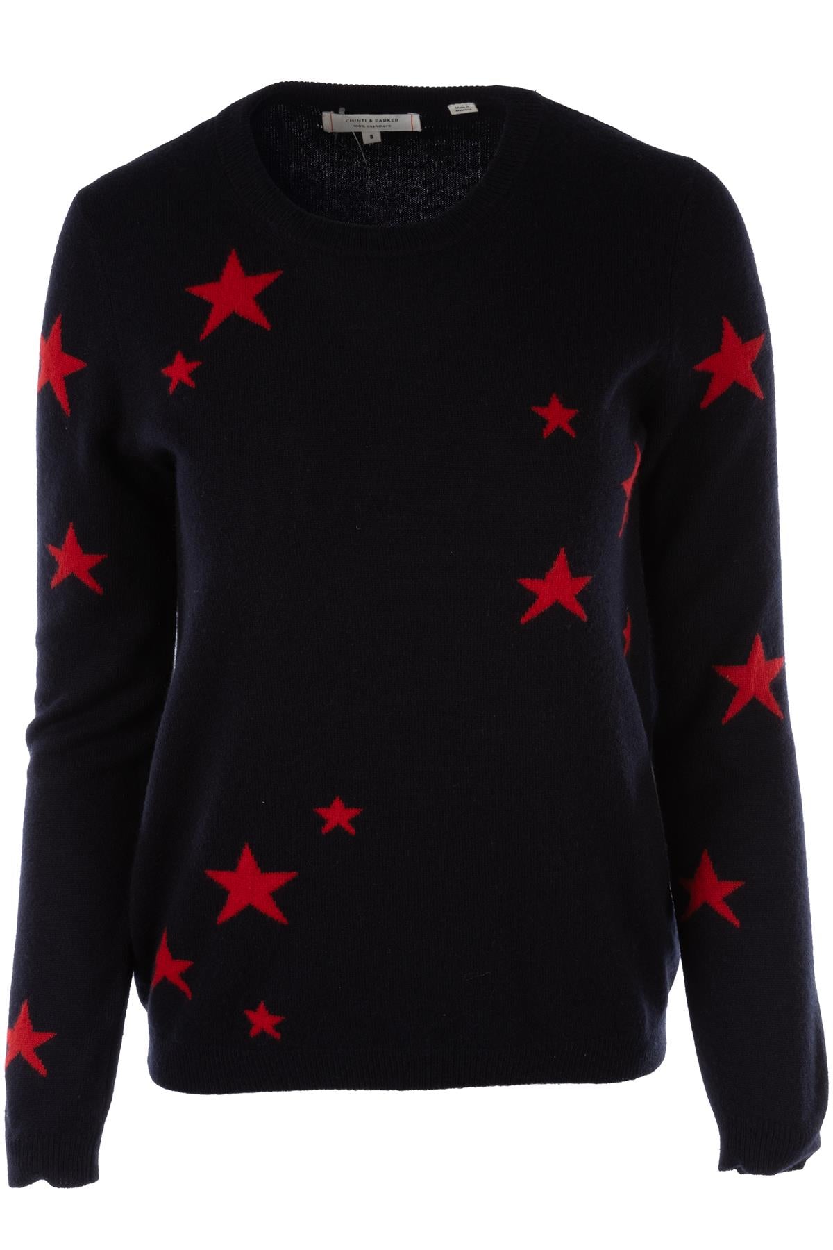 CHINTI & PARKER NAVY CASHMERE SWEATER SMALL