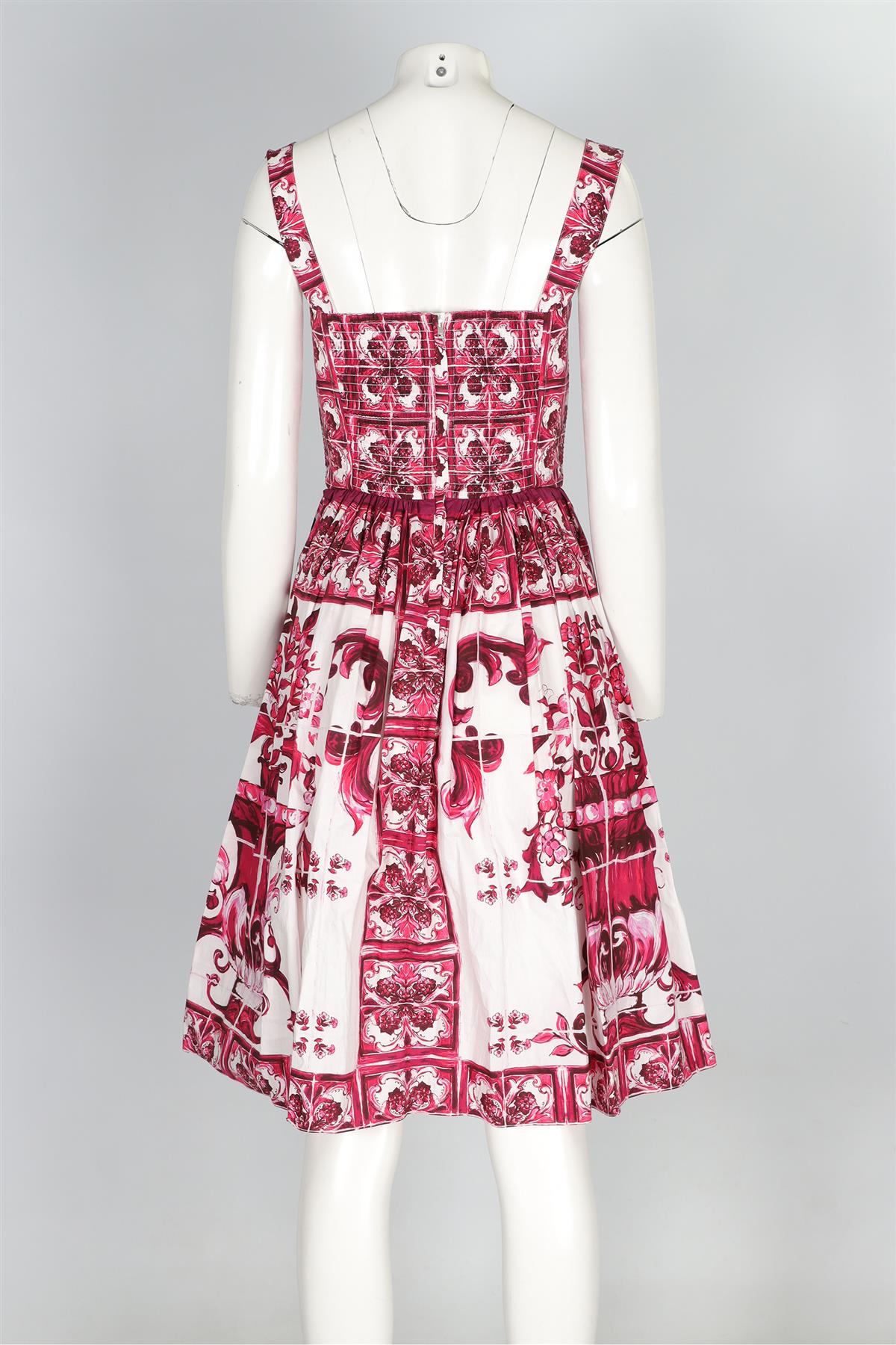 DOLCE AND GABBANA PINK COTTON MINI DRESS IT 38 UK 6