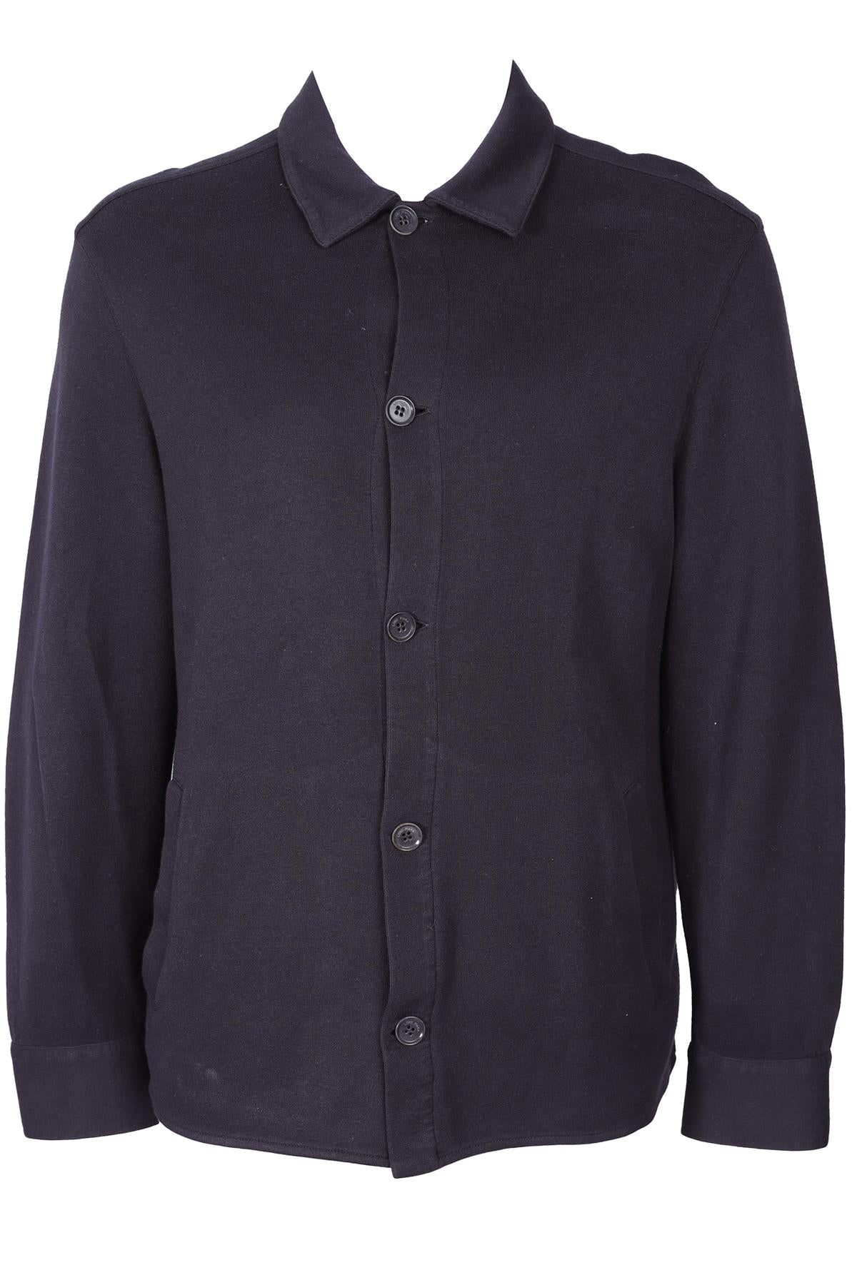 LORO PIANA NAVY MEN'S COTTON JACKET XXLARGE