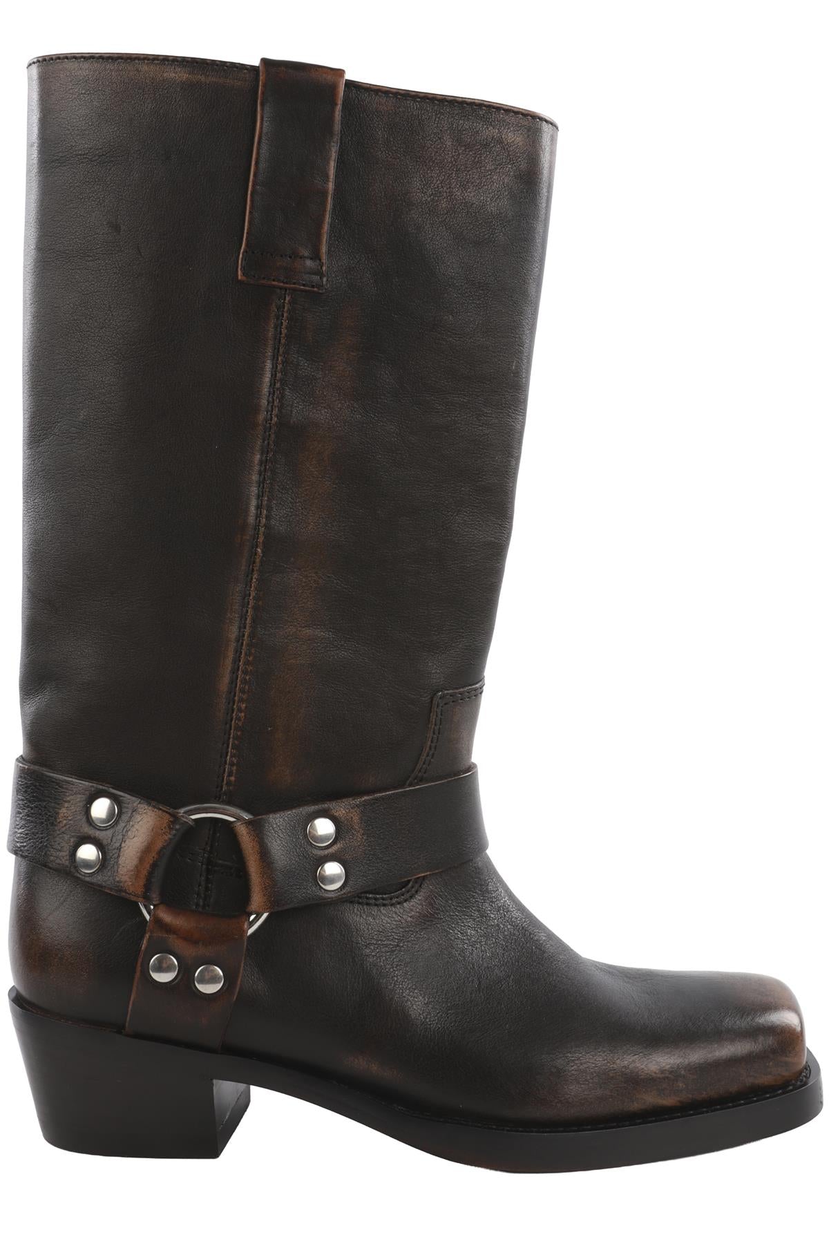 PARIS TEXAS BROWN LEATHER BOOTS EU 38 UK 5 US 8