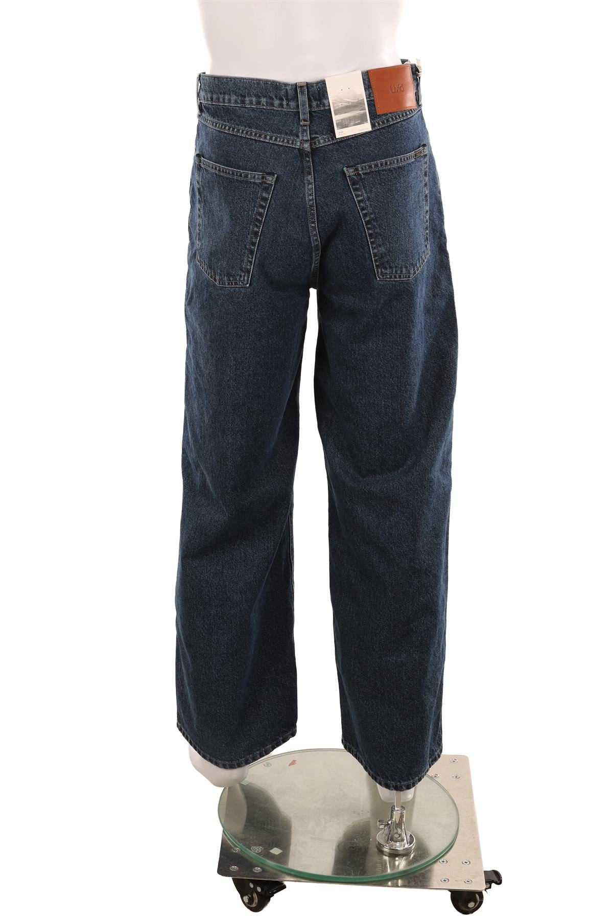 KERI BLUE MEN'S MID RISE WIDE LEG JEANS W30 FR 38