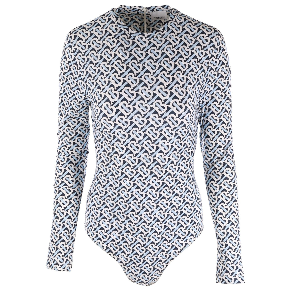 BURBERRY BLUE JERSEY BODYSUIT MEDIUM