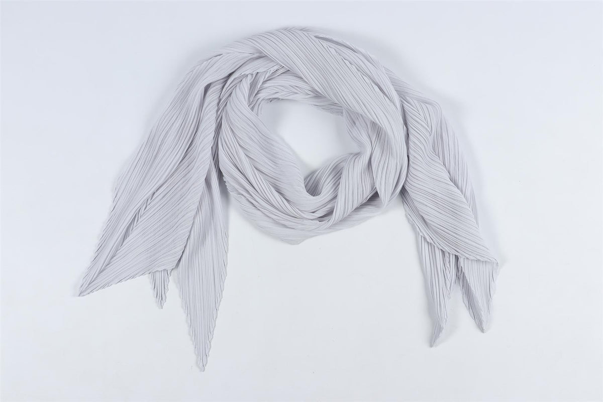 PLEATS PLEASE ISSEY MIYAKE BLUE SCARF ONE SIZE