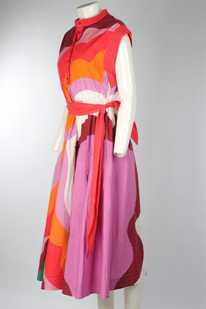 ETRO MULTI COTTON MAXI DRESS IT 46 UK 14
