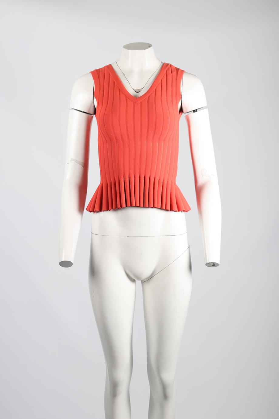 AZZEDINE ALAÏA KNIT TOP XSMALL