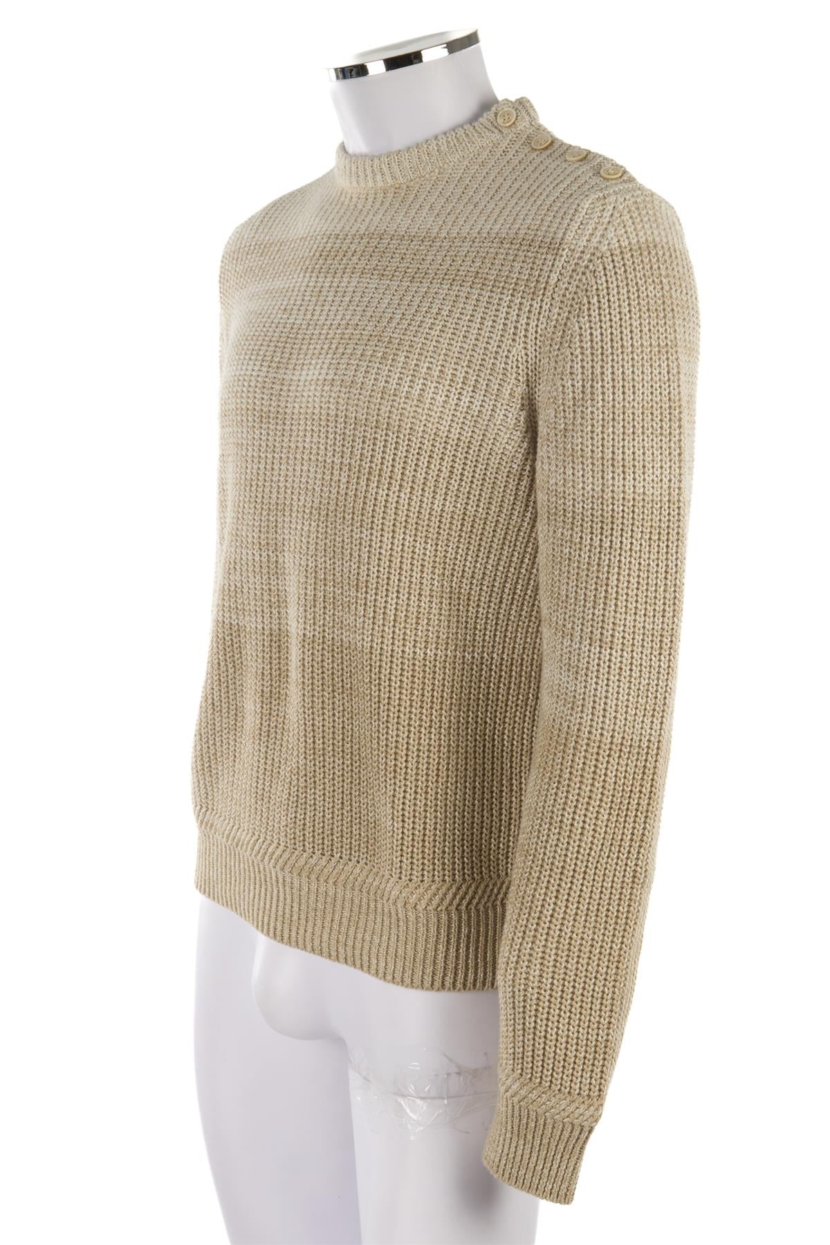 BERLUTI BEIGE MEN'S LINEN SWEATER UK/US 38 FR 48 IT 48