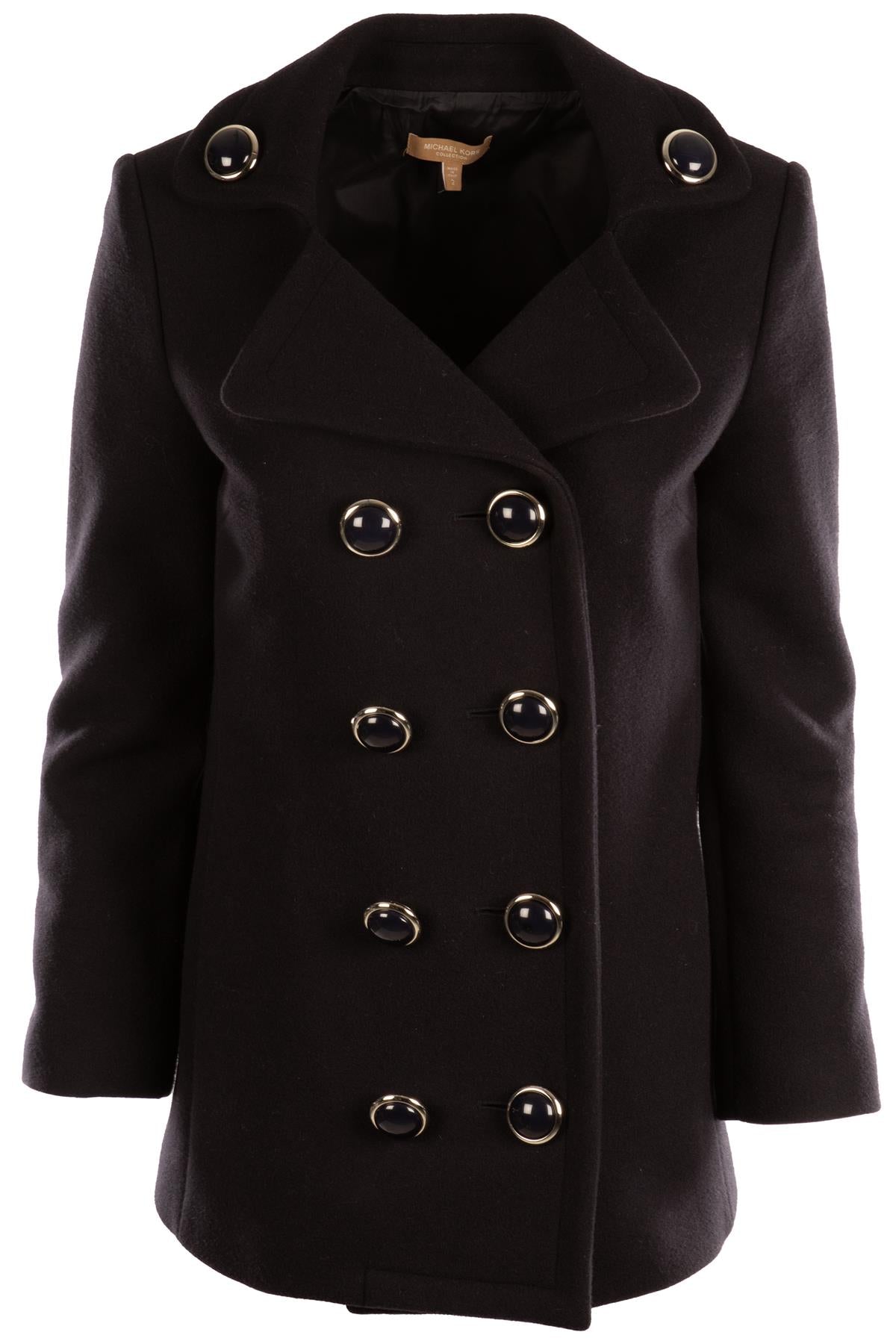 MICHAEL KORS COLLECTION NAVY WOOL JACKET US 2 UK 6