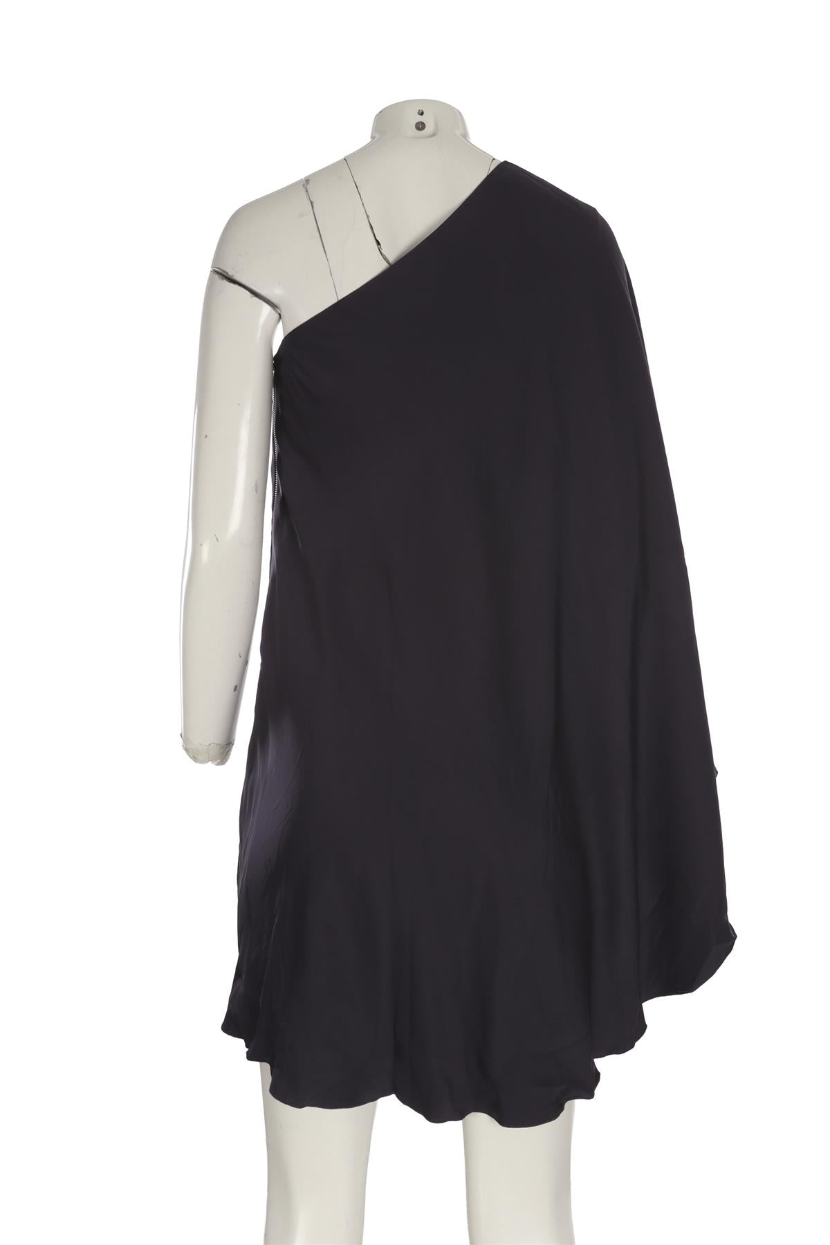LANVIN PURPLE 2011 SATIN MINI DRESS FR 38 UK 10