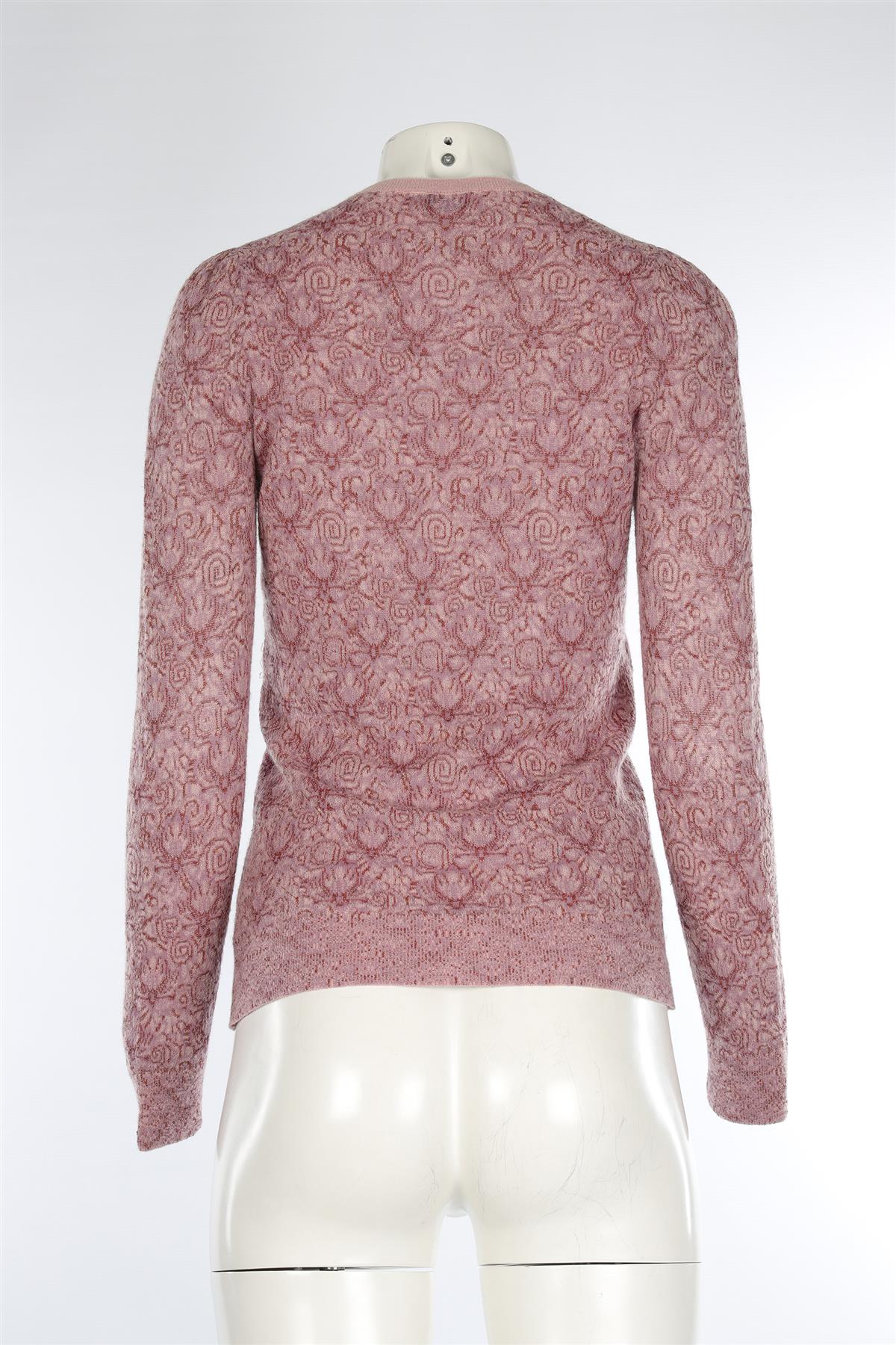DRIES VAN NOTEN PINK KNIT SWEATER SMALL